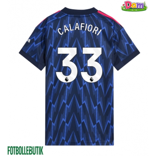 Arsenal Riccardo Calafiori #33 Bortatröja Kvinnor 2025-26 Kortärmad